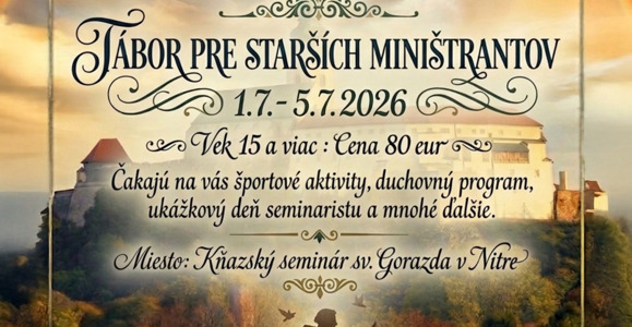  Tábor pre starších miništrantov